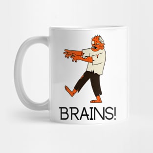 Zombie Seeking Brains Apparel Mug